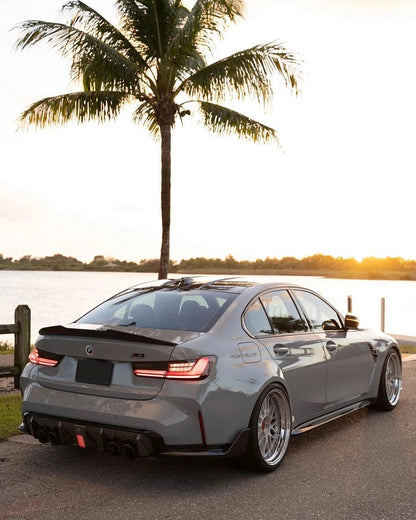 BMW 3 Series G20 G28/G80 M3 PSM Style Carbon Fiber Trunk Spoiler (2019 - 2024)