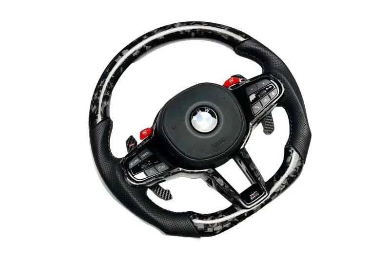 BMW 2/3/4/5 Series LCI G80 G81 G82 G83 G87 G20 G30 Carbon Fiber Steering Wheel (2019+)