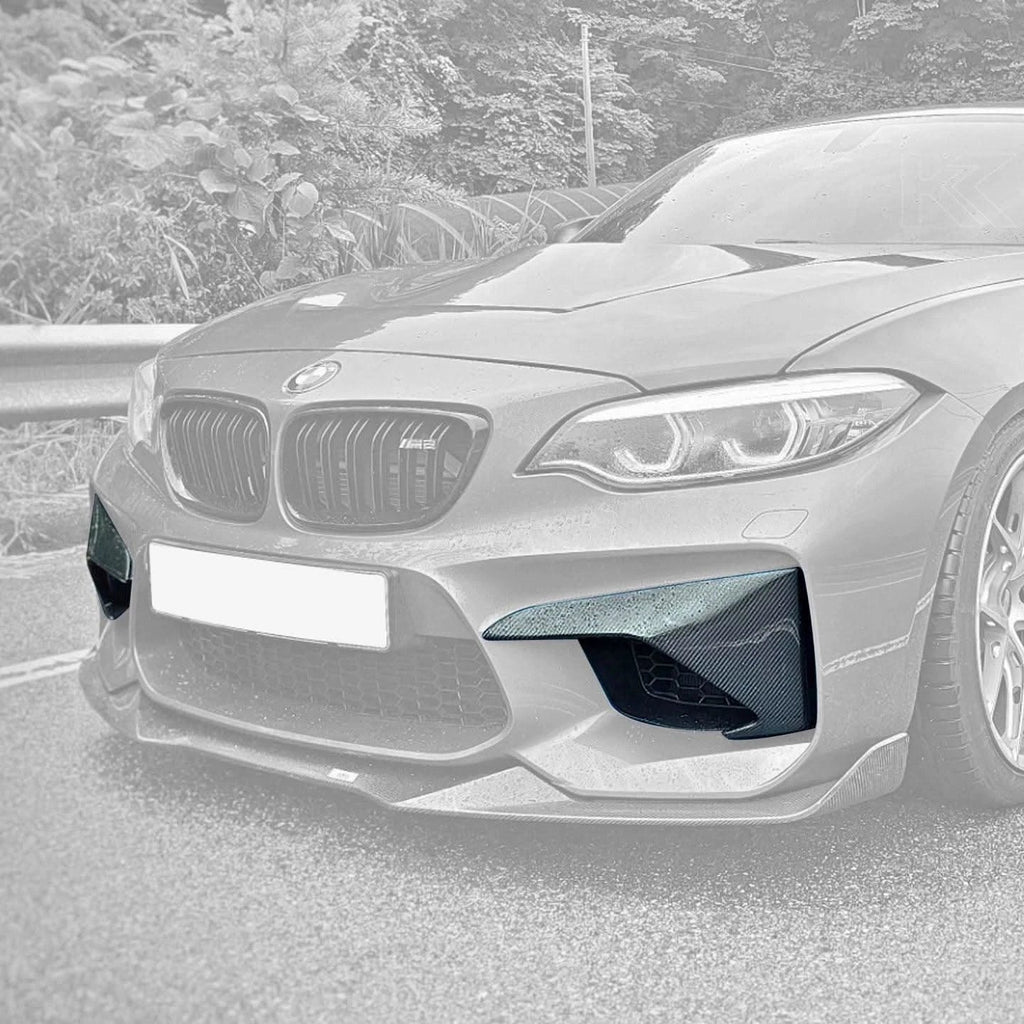 BMW M2 F87 Carbon Fiber Front Flaps (2014 - 2021)