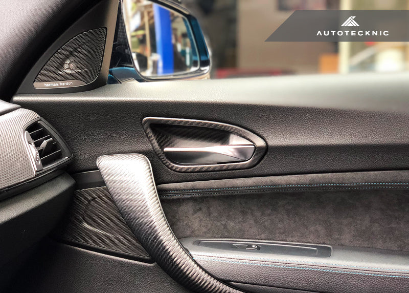 AutoTecknic Dry Carbon Interior Door Handle Trim Set - F87 M2