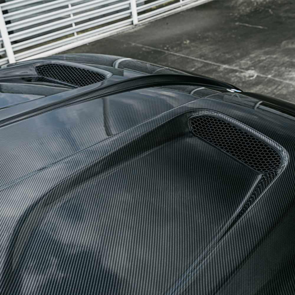 G90/G99 M5 SQ Style Dry Carbon Fiber Vented Hood