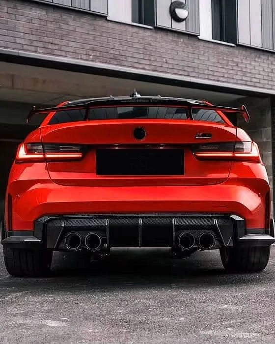 BMW 3 Series G80 M3 G82 G83 M4 Euro Version OE Style Carbon Fiber Rear Diffuser (2019 - 2024)