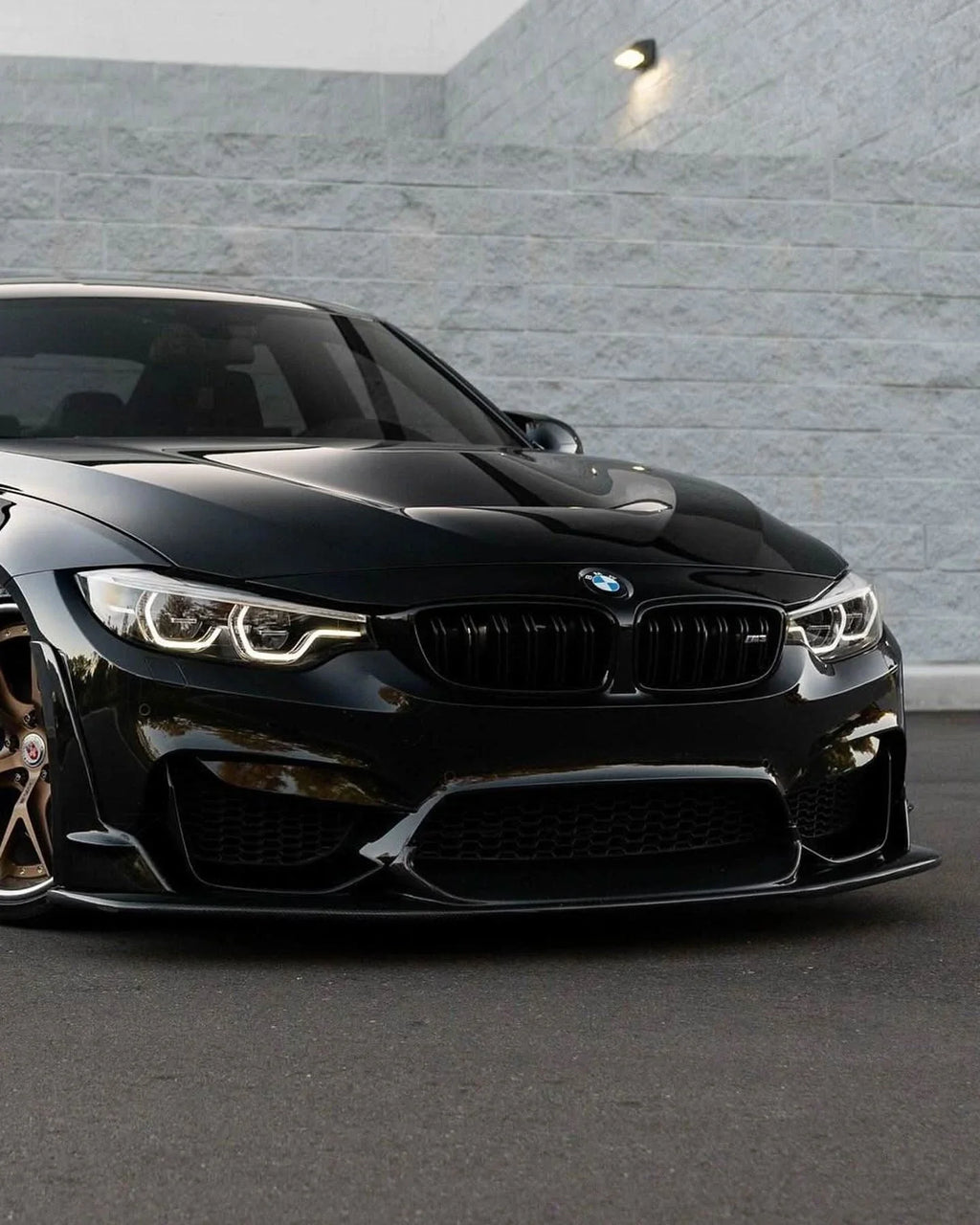 BMW 3 Series F80 M3 F82 F83 M4 Laptor Style Carbon Fiber Front Lip (2015 - 2021)