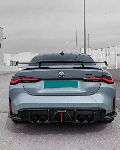 BMW 3 Series G80 M3 G82 G83 M4 Carbon Fiber Rear Diffuser with LED Lights (2019 - 2024)
