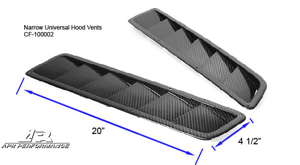 APR Carbon Fiber Universal Fitment Hood Vents