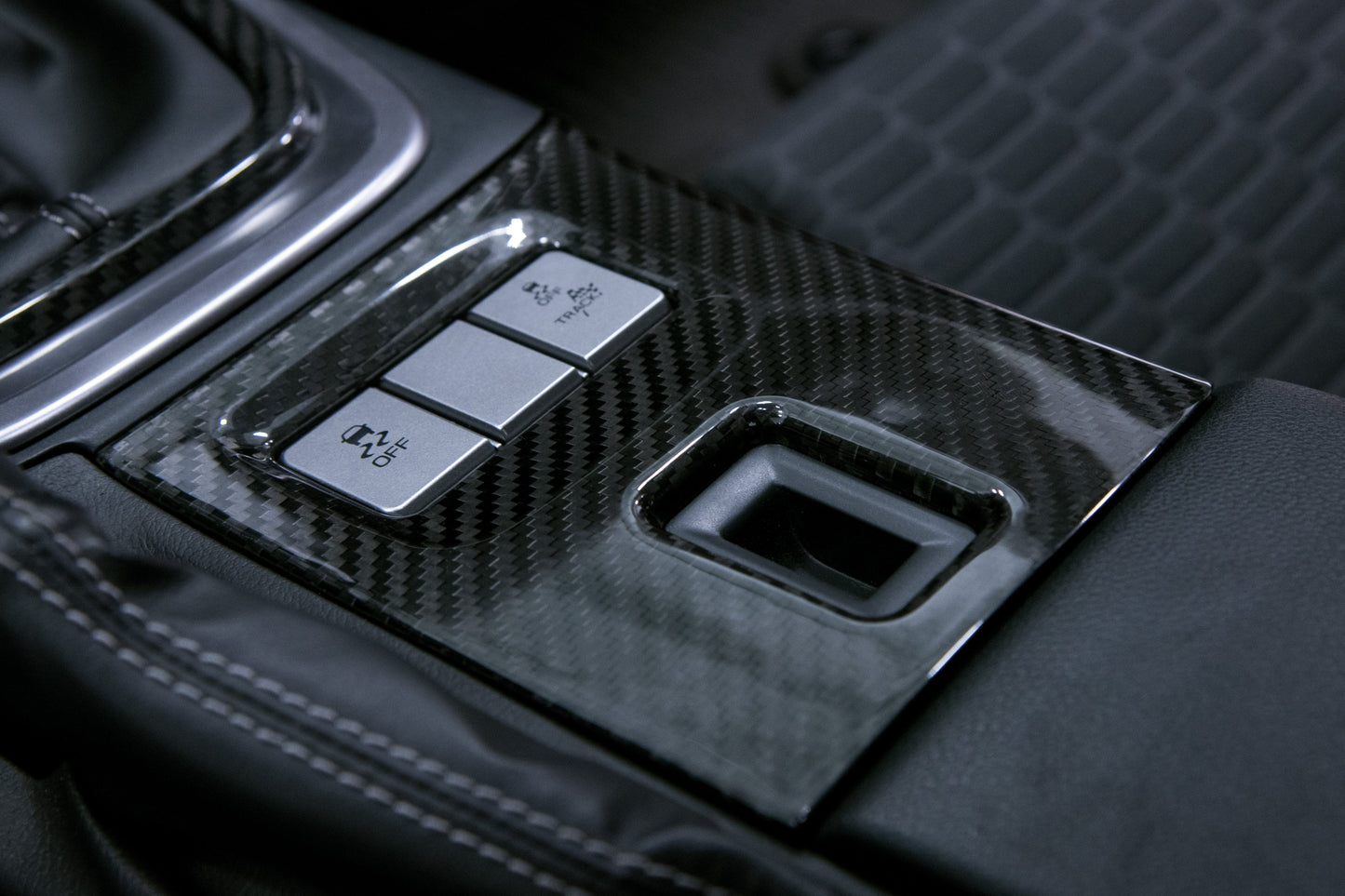 OLM Carbon Fiber Center Console Cover - 2022-2024 Subaru BRZ / Toyota GR86