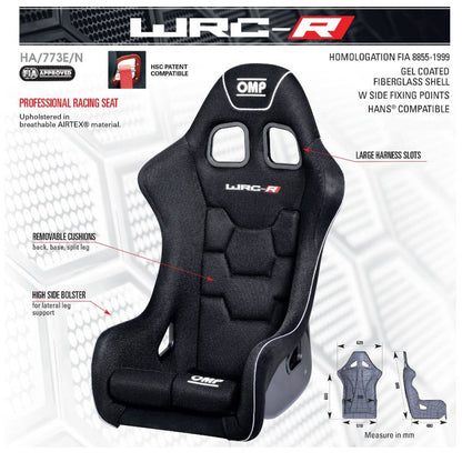 OMP WRC-R Racing Seat | Regular or XL