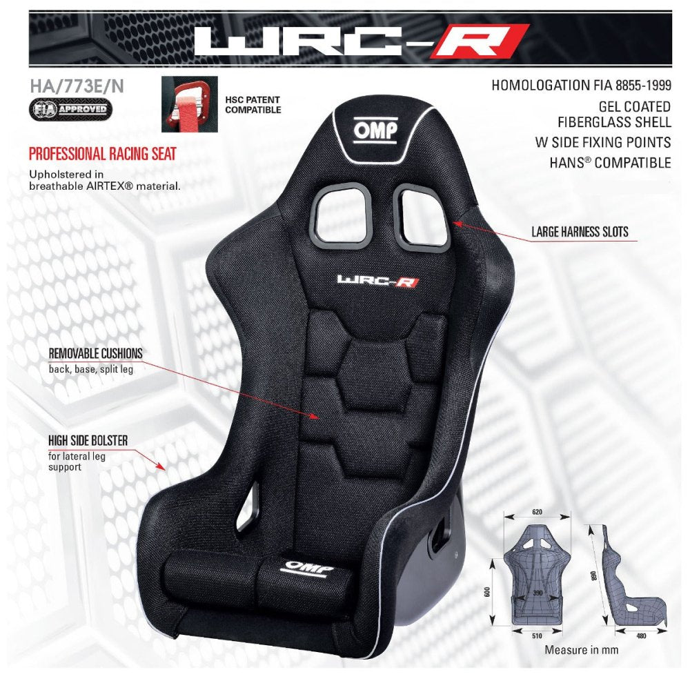 OMP WRC-R Racing Seat | Regular or XL (2030)