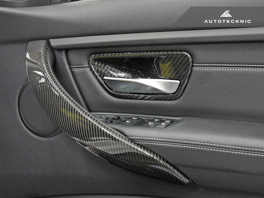 AutoTecknic Carbon Door Grip Handle Trim Set - F30 3-Series