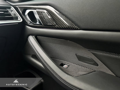 AutoTecknic Dry Carbon Interior Door Handle Trim Set - G82/ G83 M4