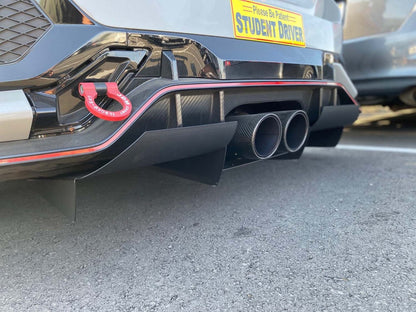 Verus Engineering Rear Diffuser - 2017-2021 Honda Civic Type R FK8