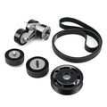 BMW N54 Engine Drive Belt Tensioner & Idler Pulley Kit with Billet Aluminum Power Steering Pulley