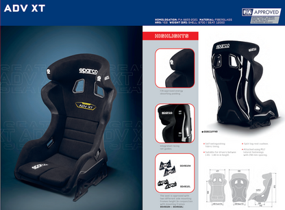 Sparco ADV XT Racing Seat | FIA 8855-2021