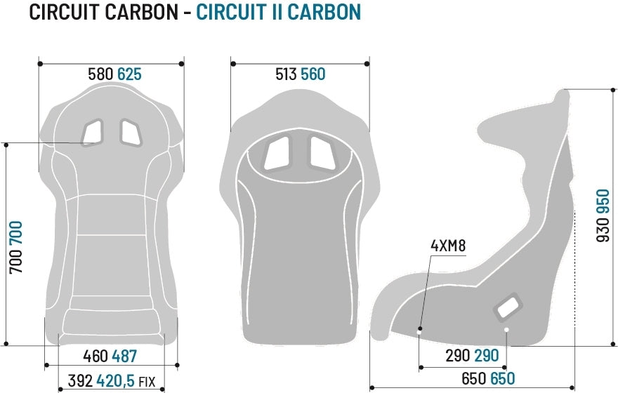 Sparco Circuit / Circuit II Carbon Fiber Racing Seat