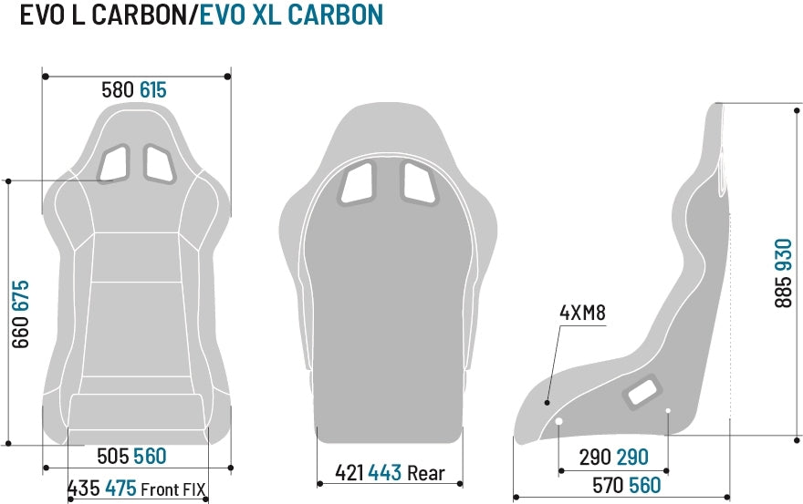 Sparco EVO Carbon Fiber Racing Seat | Standard, Large or XL