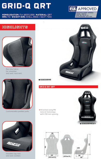 Sparco Grid Q Racing Seat