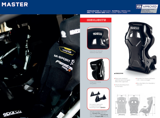 Sparco Pro Master Racing Seat | FIA 8855-2021