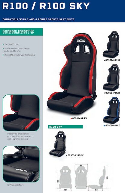 Sparco R100 Performance Seat