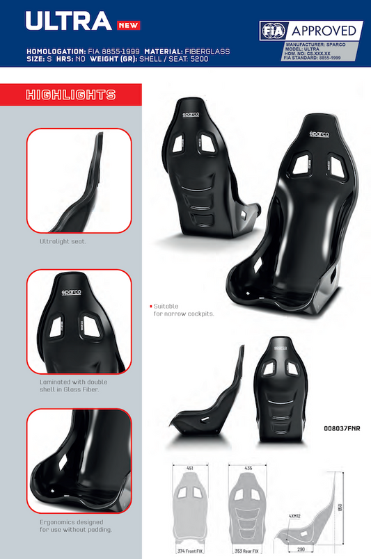 Sparco ULTRA Racing Seat