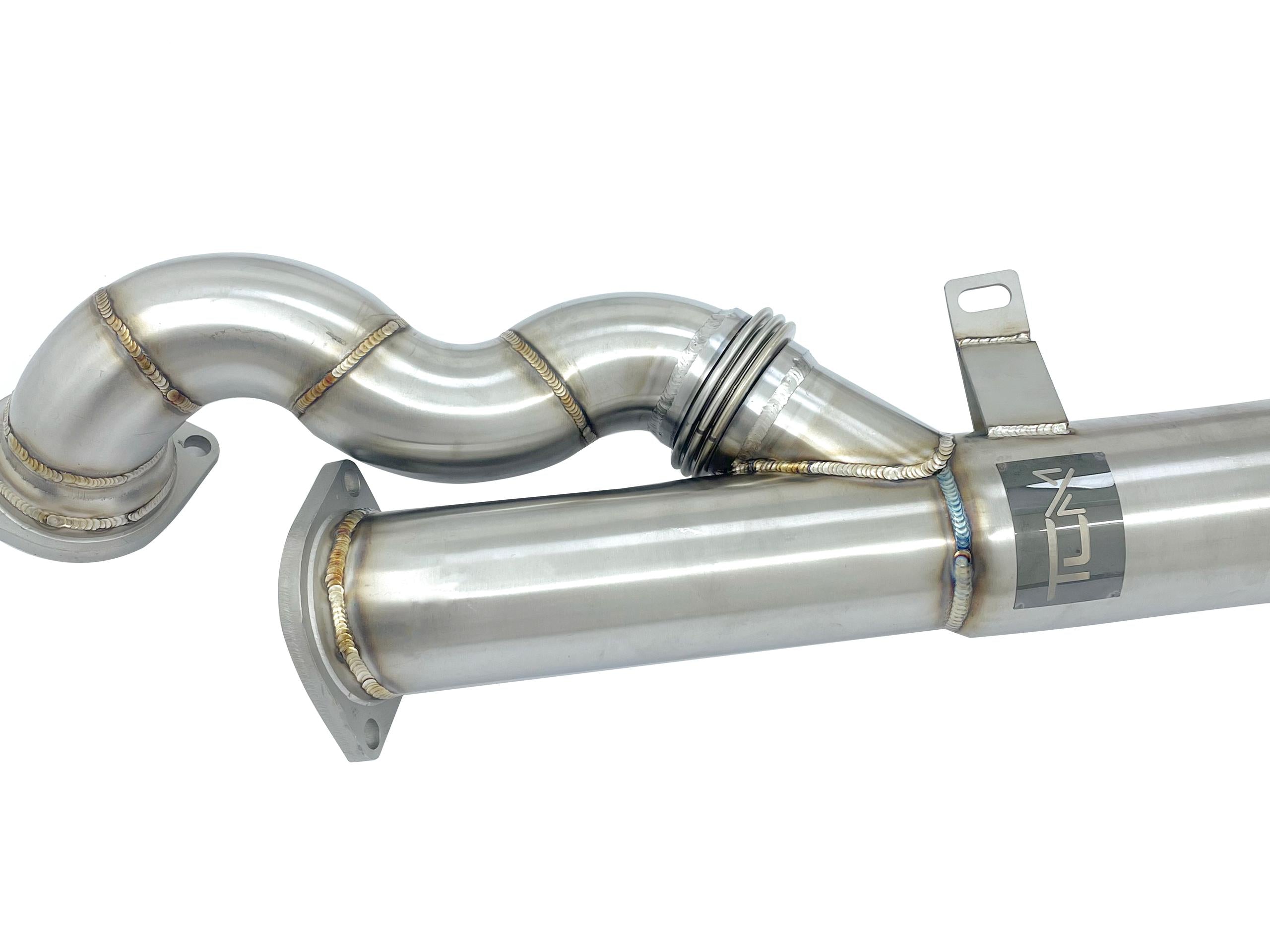 TCM S-Type Single 3.5" Midpipe w/Brace BMW M3 | M4 G80 G82 G83 S58 | House of Apex - House of Apex