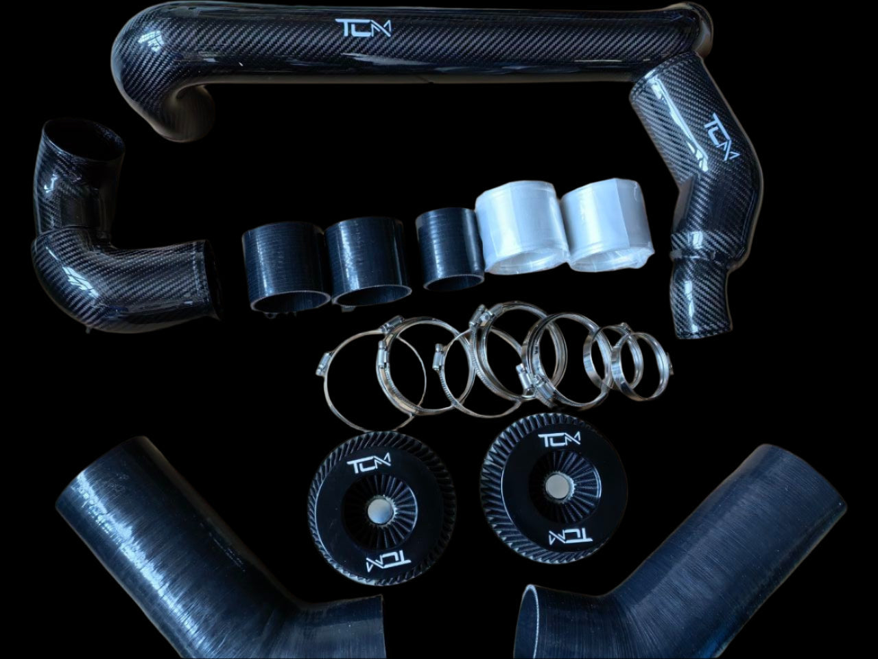 TCM Carbon Fiber Front Mount Intakes BMW M3 M4 M2 G80 G82 G83 G87 S58 | House of Apex - House of Apex