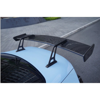 Prepreg Carbon Fiber LED Swan Neck Rear Wing for BMW G80 M3/G82 M4/G87 M2