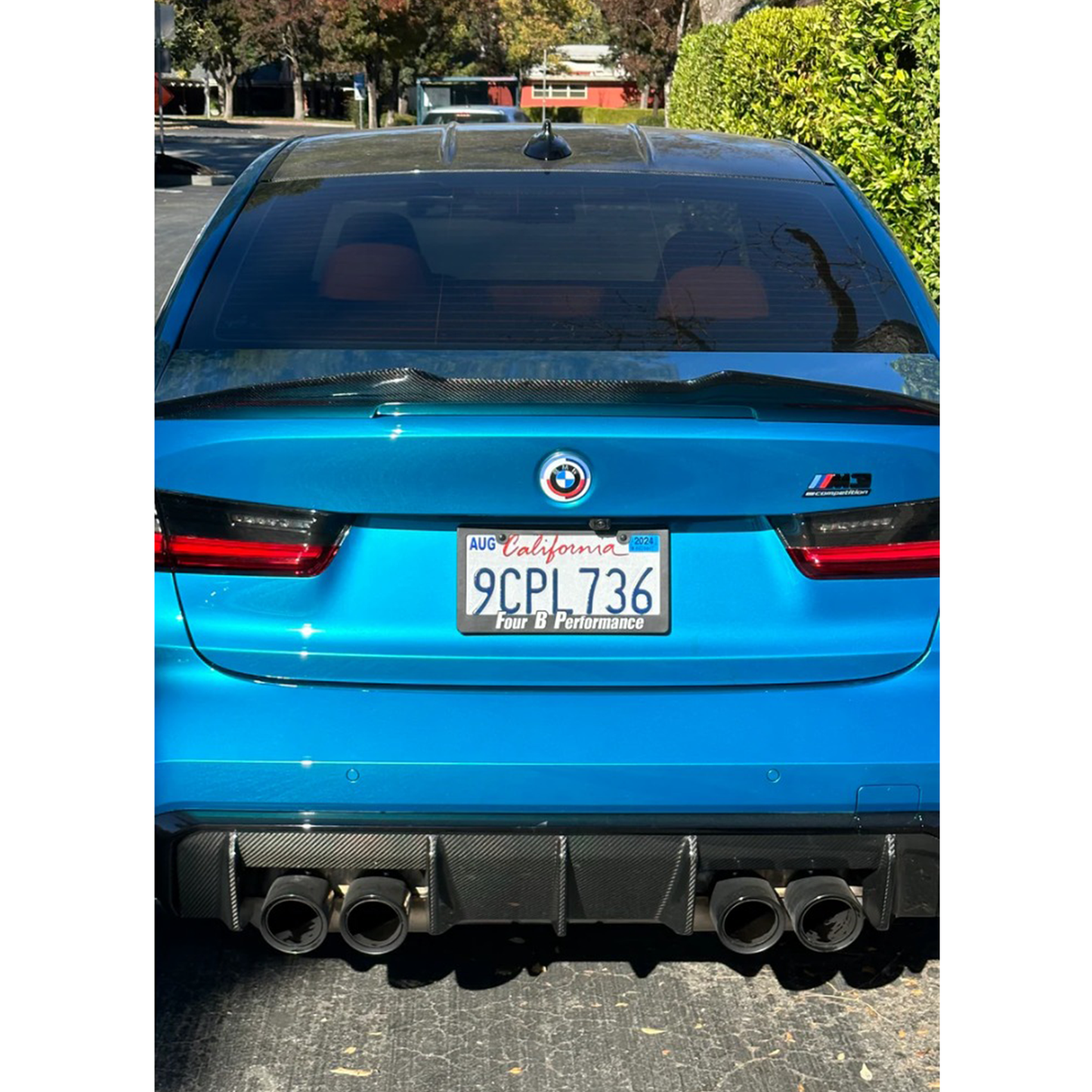 M Performance Style Carbon Fiber Rear Diffuser for BMW G80 M3/G82 M4