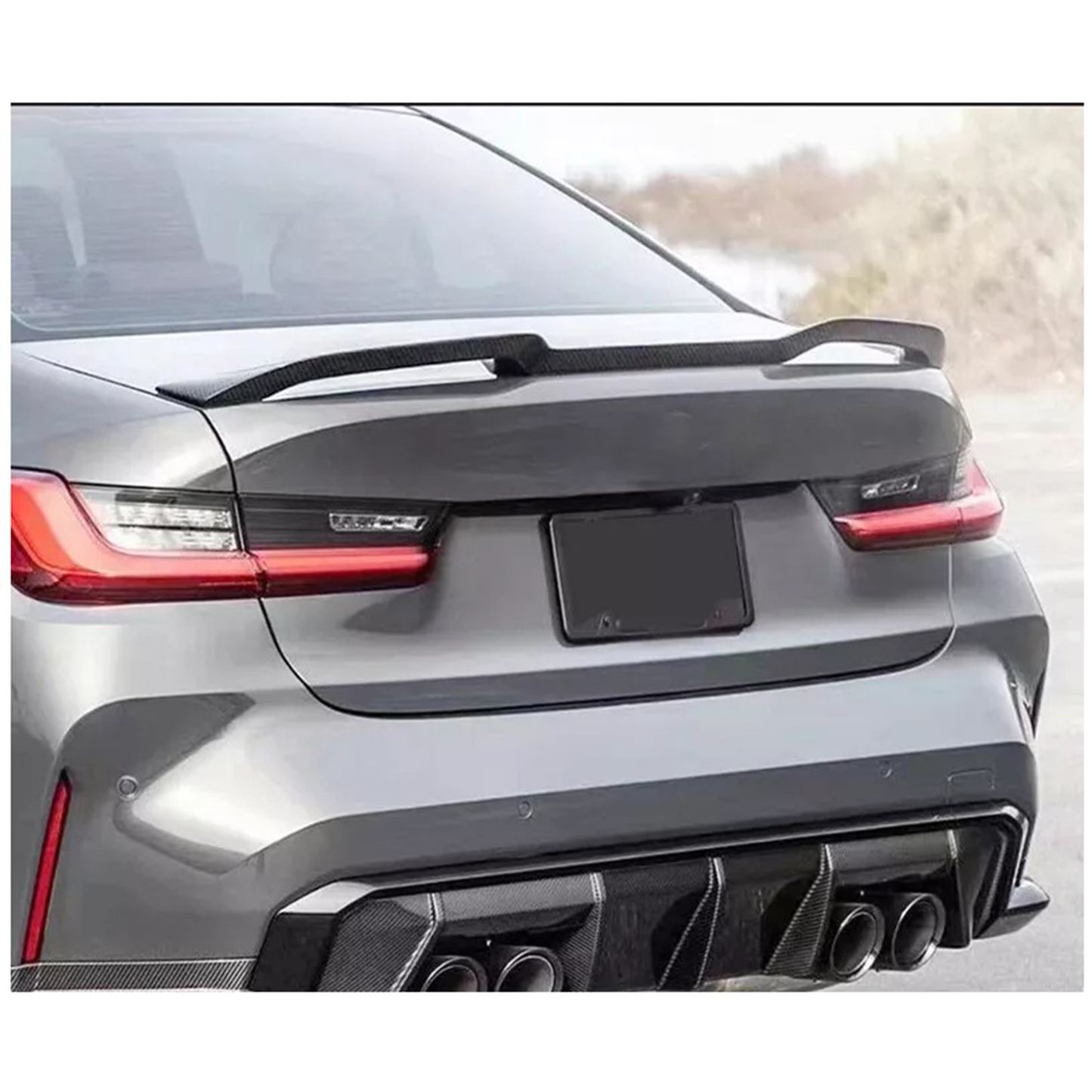 VR Style Carbon Fiber Rear Spoiler for BMW G82 M4