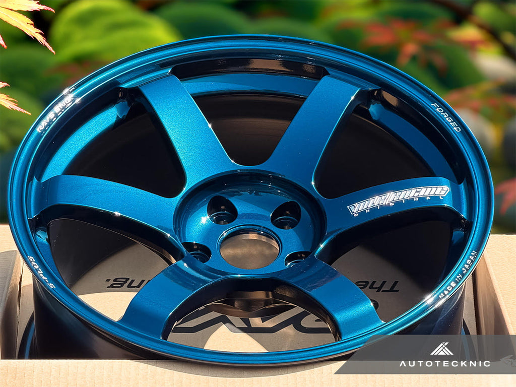 Volk Racing TE37 Saga S-Plus 18x9.5 +22 5x114.3 Mag Blue - GR Corolla (Set of 4)