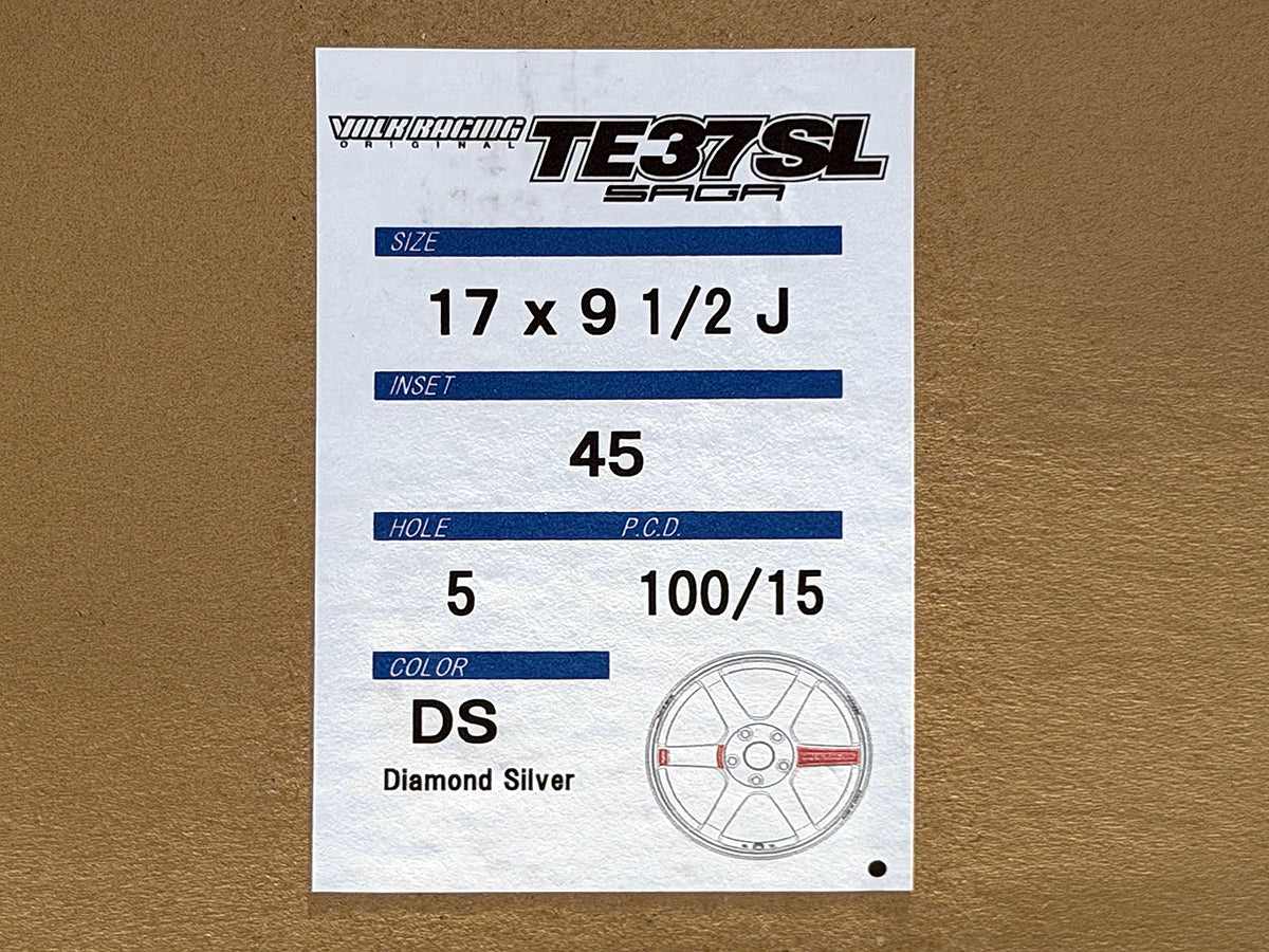 Volk Racing TE37 Saga SL 17x9.5 +45 5x100 Diamond Silver - BRZ / GR86 (Set of 4)