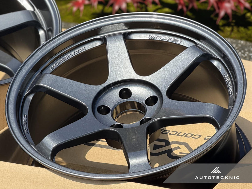 Volk Racing TE37SL 19x9.5 +22 / 19x10.5 +35 5x112 Dark Gunmetal - A90 Supra / BMW G2X (Set of 4)