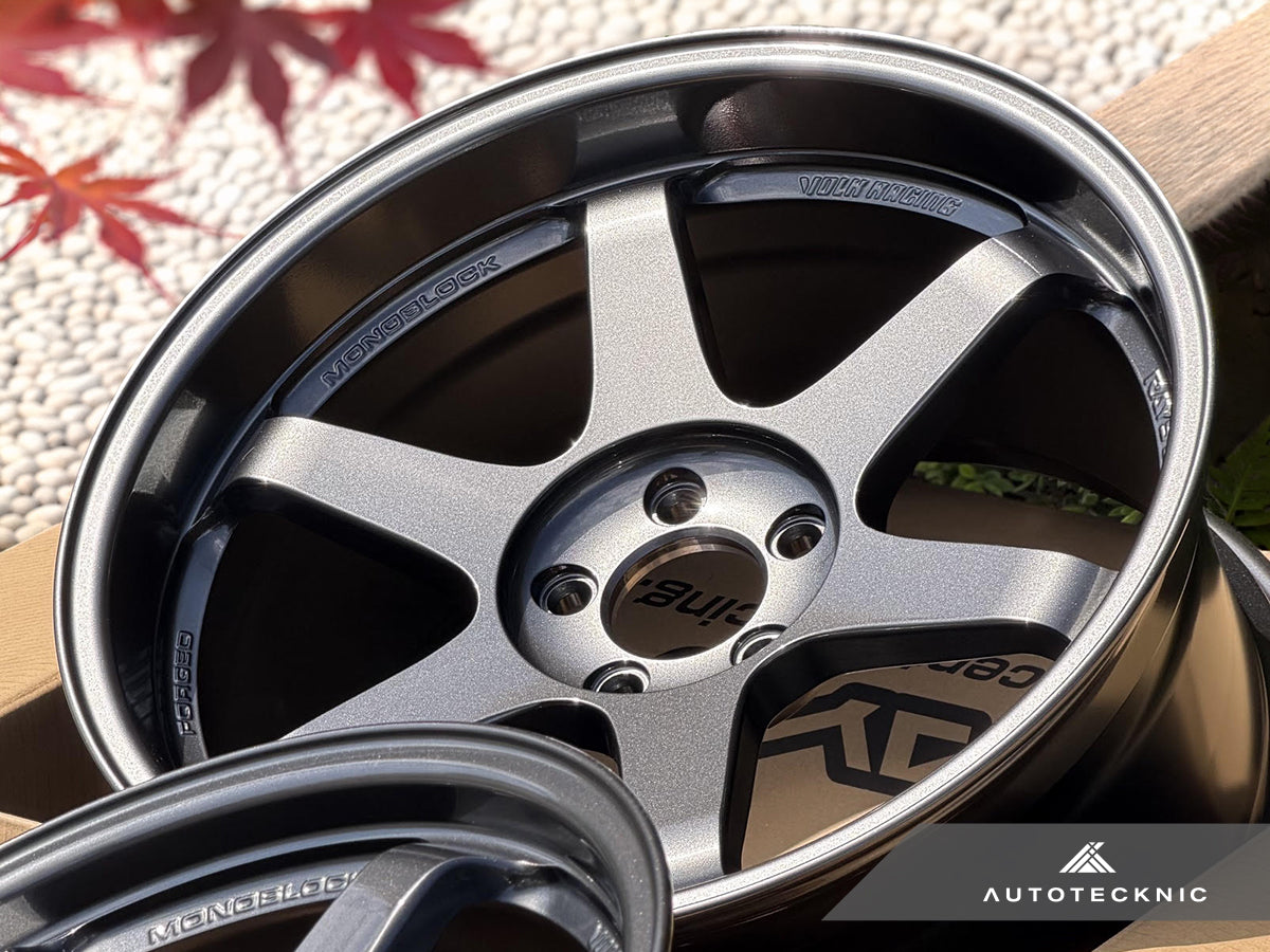 Volk Racing TE37SL 19x9.5 +22 / 19x10.5 +35 5x112 Dark Gunmetal - A90 Supra / BMW G2X (Set of 4)
