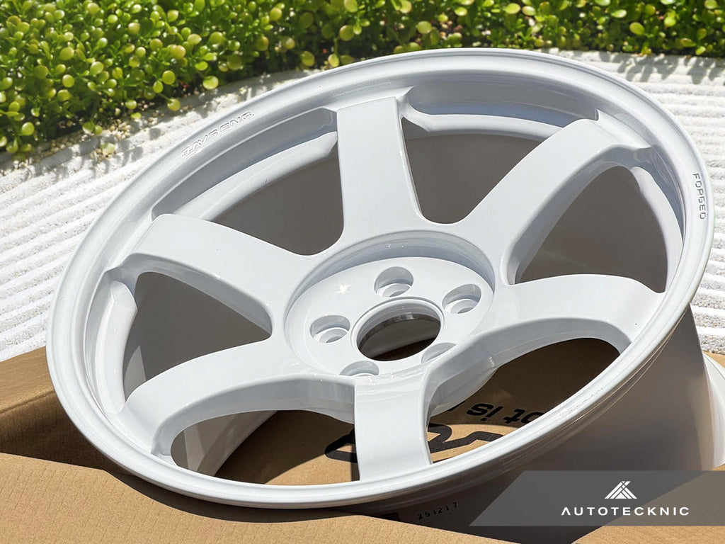 Volk Racing TE37 Saga SL 17x9.5 +45 5x100 Dash White - BRZ / GR86 (Set of 4)