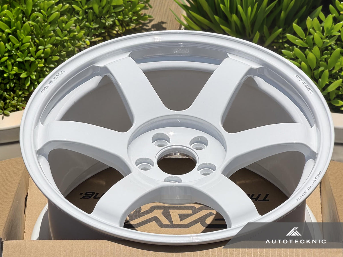 Volk Racing TE37 Saga SL 17x9.5 +45 5x100 Dash White - BRZ / GR86 (Set of 4)
