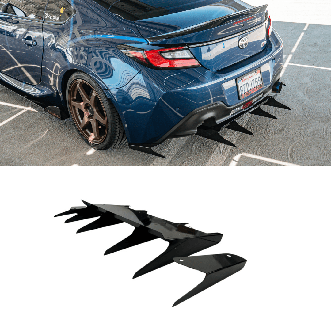 AeroFlow Dynamics 2022+ Subaru Brz/ Toyota GR86 Rear Diffuser V5 ( Aggressive )