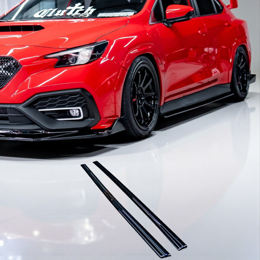 AeroflowDynamics 2022-2026 Subaru WRX Side Skirt Extension S Style V1 - Gloss Black
