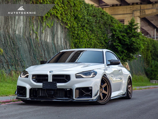 AutoTecknic Dry Carbon Podium Front Bumper Lower Vent Set - G87 M2