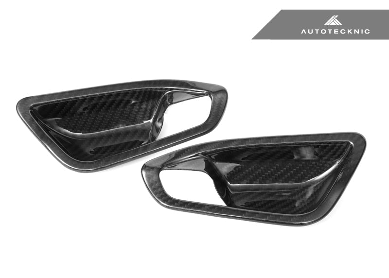 AutoTecknic Dry Carbon Interior Door Handle Trim Set - F87 M2