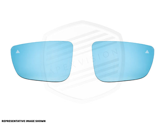 ApexVision Blue Tinted Side View Mirror Glass Set - E9X M3