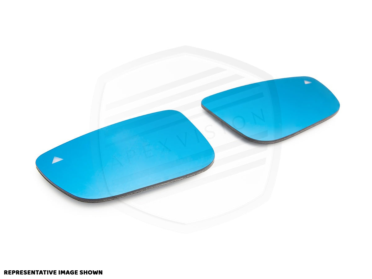 ApexVision Blue Tinted Side View Mirror Glass Set - F30 3-Series