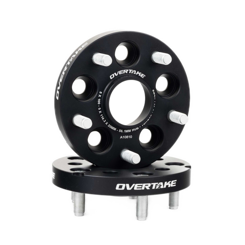 OVERTAKE GR86/BRZ Wheel Spacer Adapters - Pair - 20mm 5x100 to 5x114.3