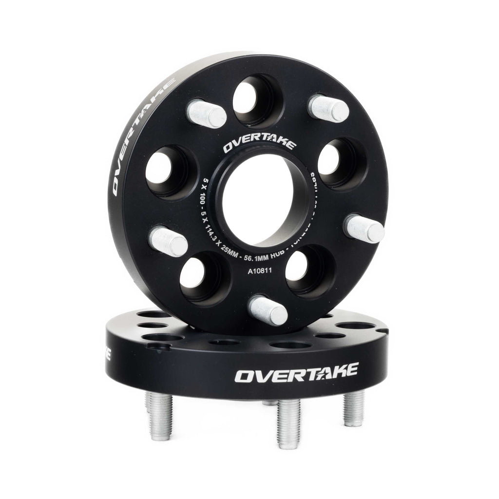 OVERTAKE GR86/BRZ Wheel Spacer Adapters - Pair - 25mm 5x100 to 5x114.3