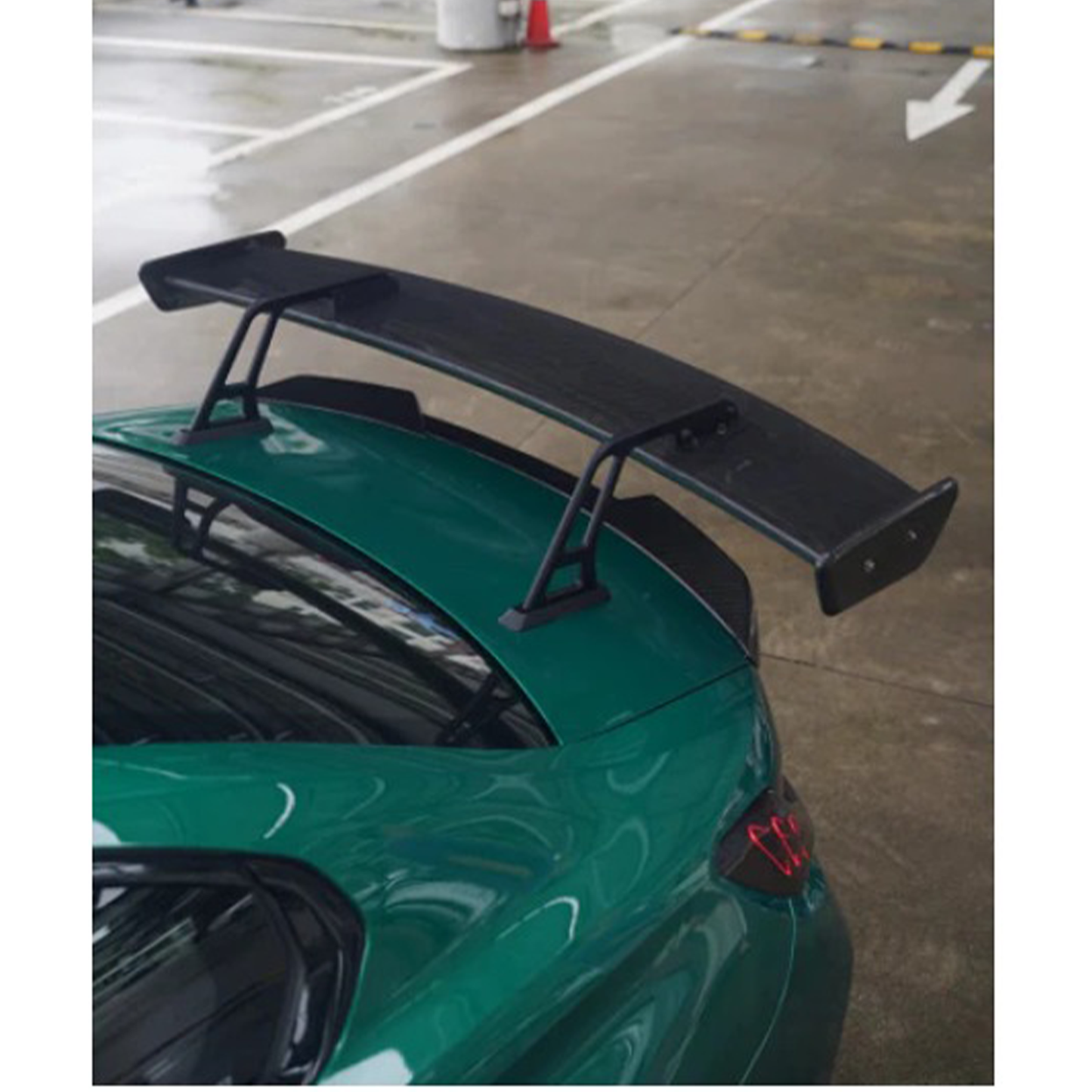 Prepreg Carbon Fiber LED Swan Neck Rear Wing for BMW G80 M3/G82 M4/G87 M2