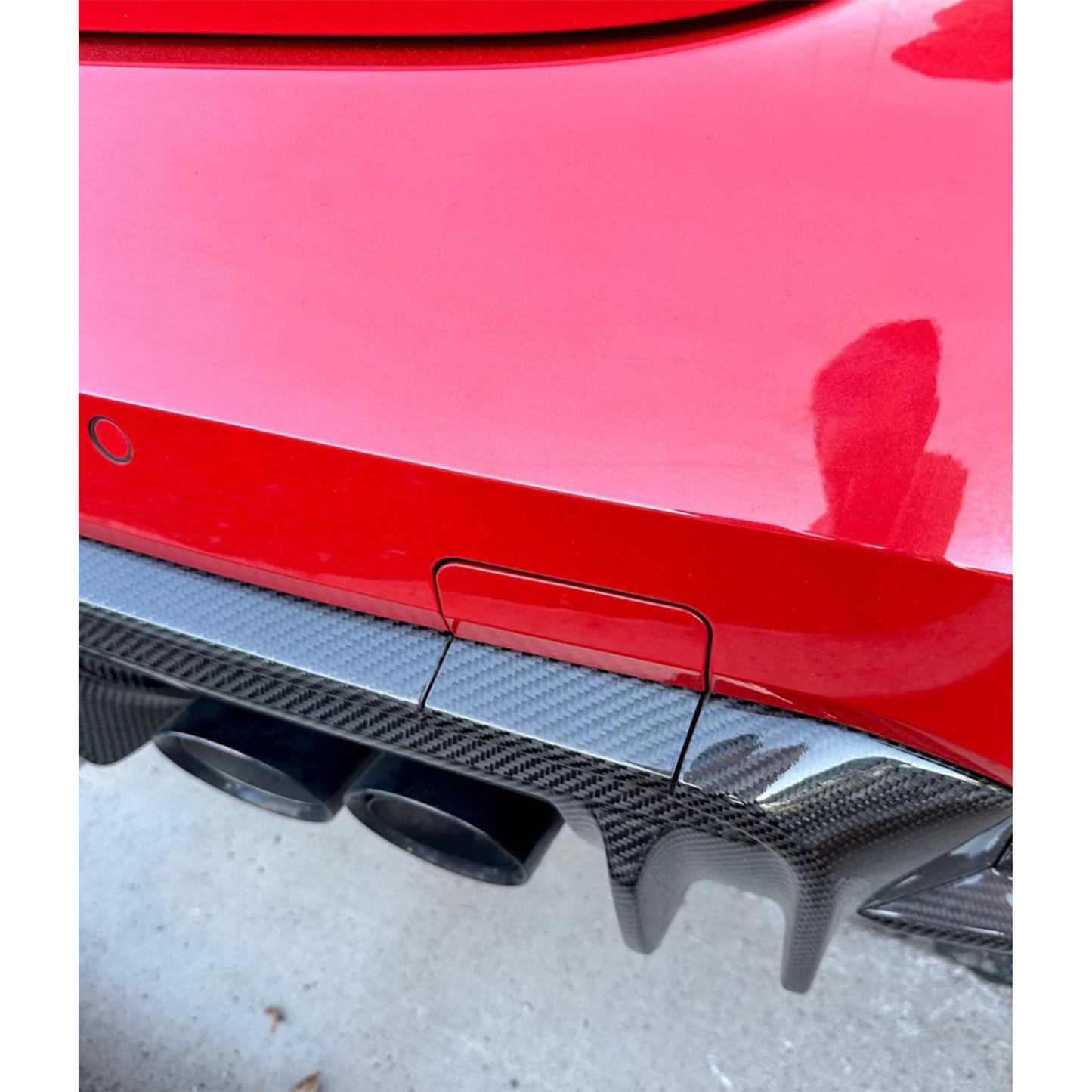 Carbon Fiber Rear Diffuser Corner Extensions for BMW G80 M3/G82 M4