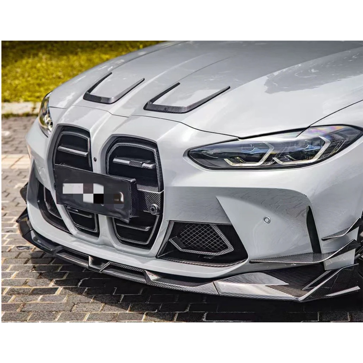 Carbon Fiber SQ Style Front Bumper Air Duct for BMW G80 M3