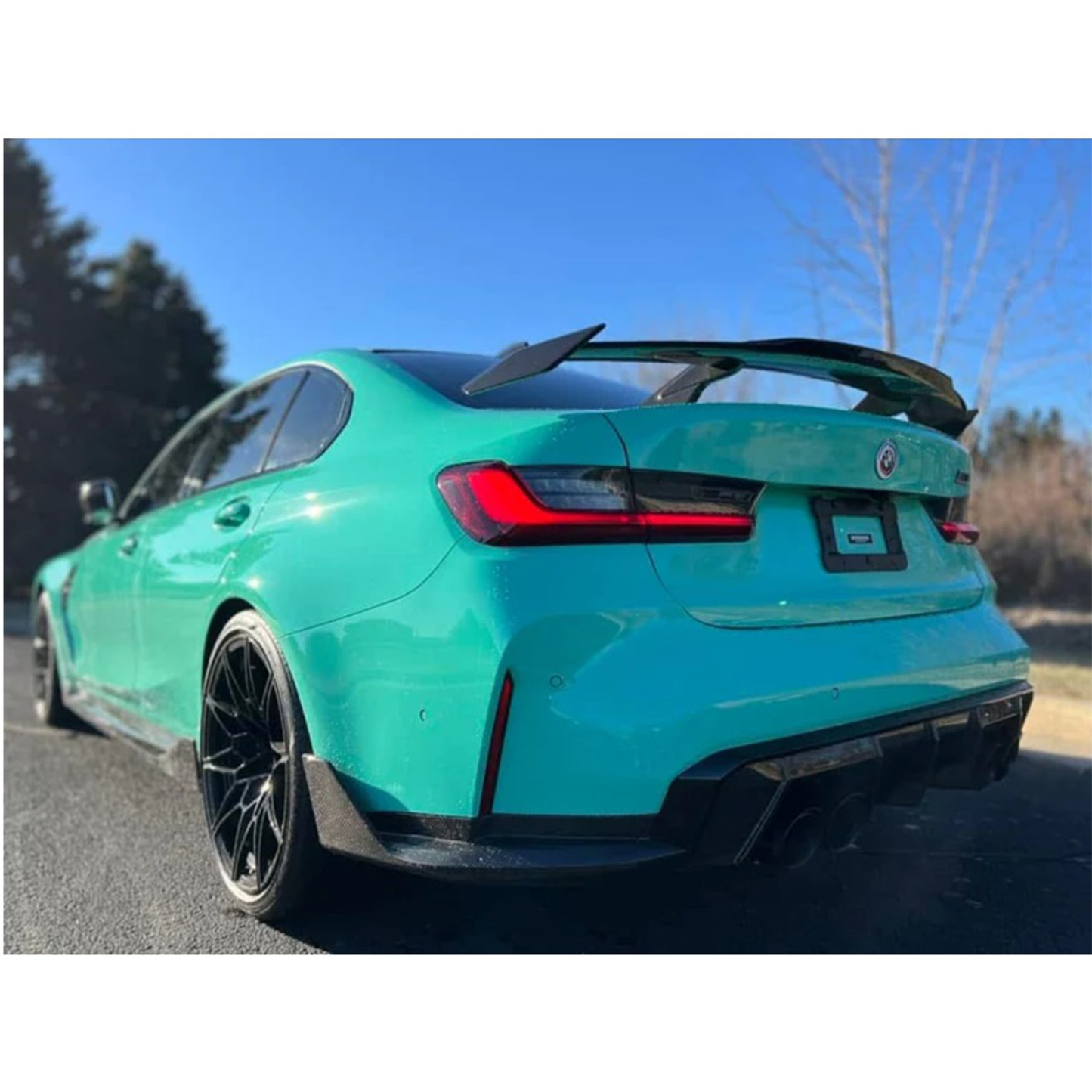 MP Style Carbon Fiber Rear Trunk Spoiler Wing for BMW G8X/G2X