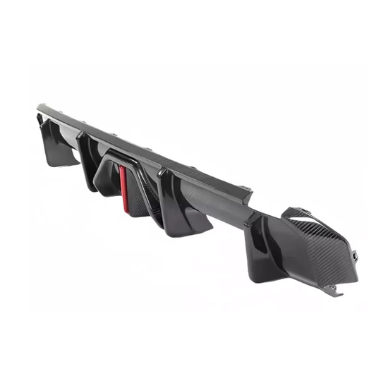 V2 Carbon Fiber Rear Diffuser w/ LED Light for BMW G80 M3/G82 M4