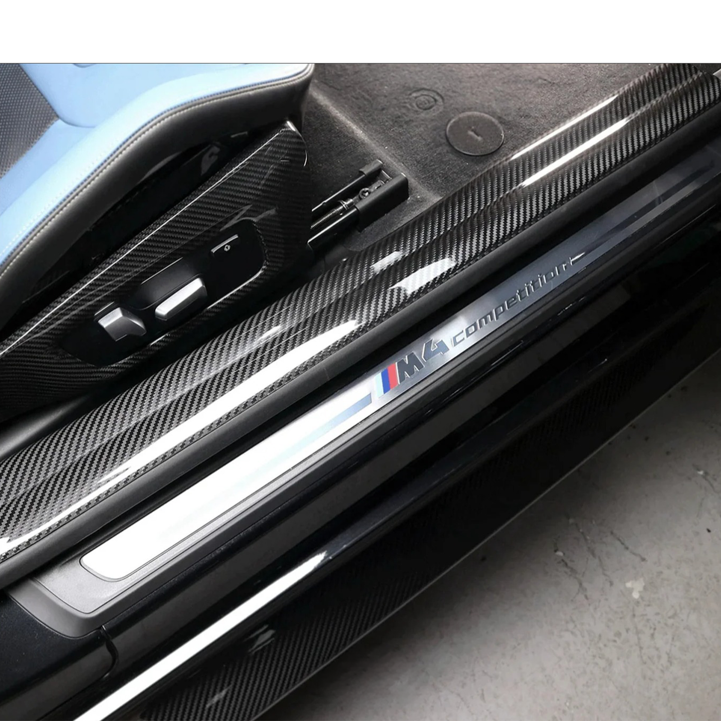 Carbon Fiber Door Sill Covers for BMW G87 M2