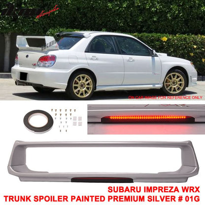 2002-2007 Subaru Impreza WRX Sti OE Trunk Spoiler w/ 3RD Brake Light