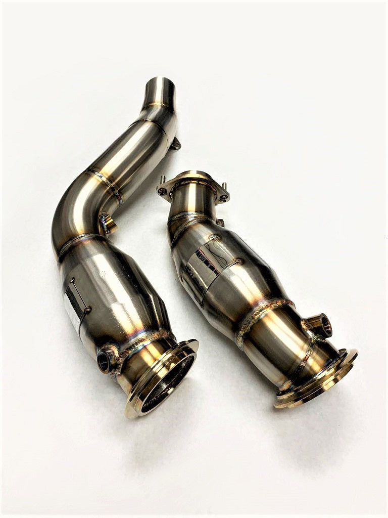 BMW F80/F82/F87 M2C/M3/M4 S55 | Evolution Racewerks Sports Series High Flow Catted Downpipes | House of Apex - House of Apex